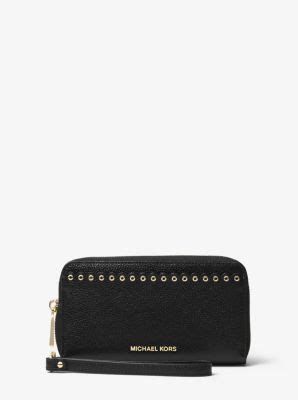 michael kors large scalloped leather smartphone wristlet|Michael kors wristlet smart phone + FREE SHIPPING .